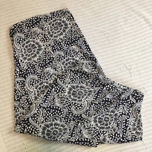 Andrea Jovine Blue & White Paisley Skirt Medium